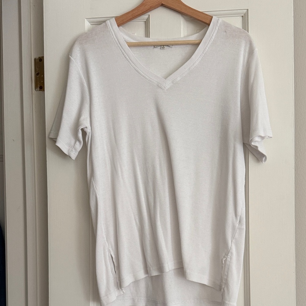 Z Supply Classic White V-Neck Tee